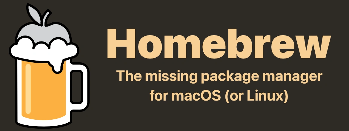 Homebrew logo with tagline