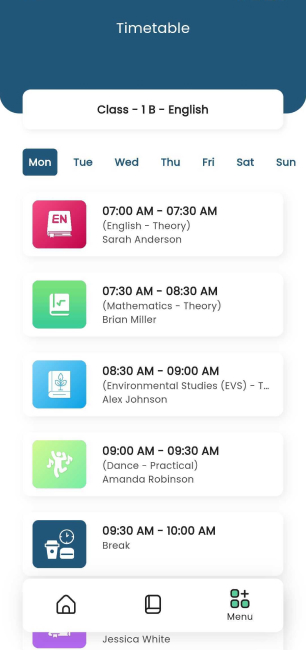 Timetable
