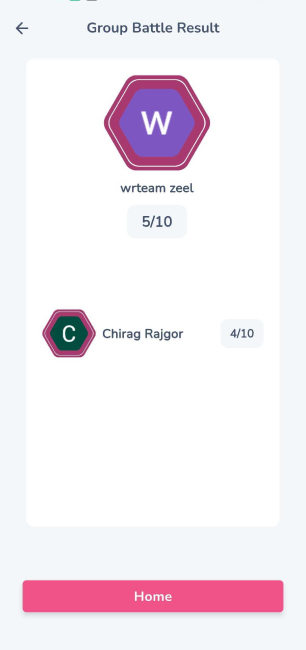 Group Battle Result
