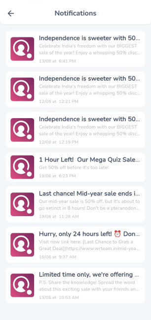 Notifications