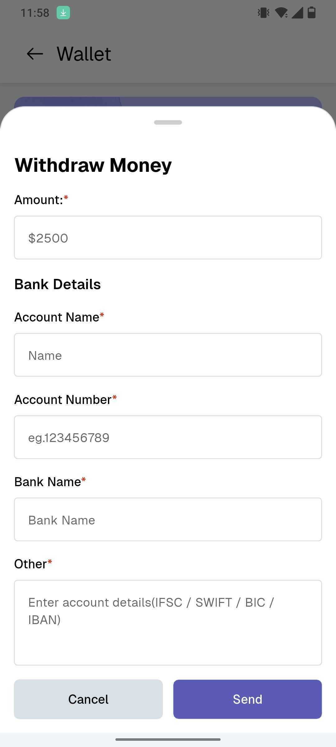 Withdraw Money