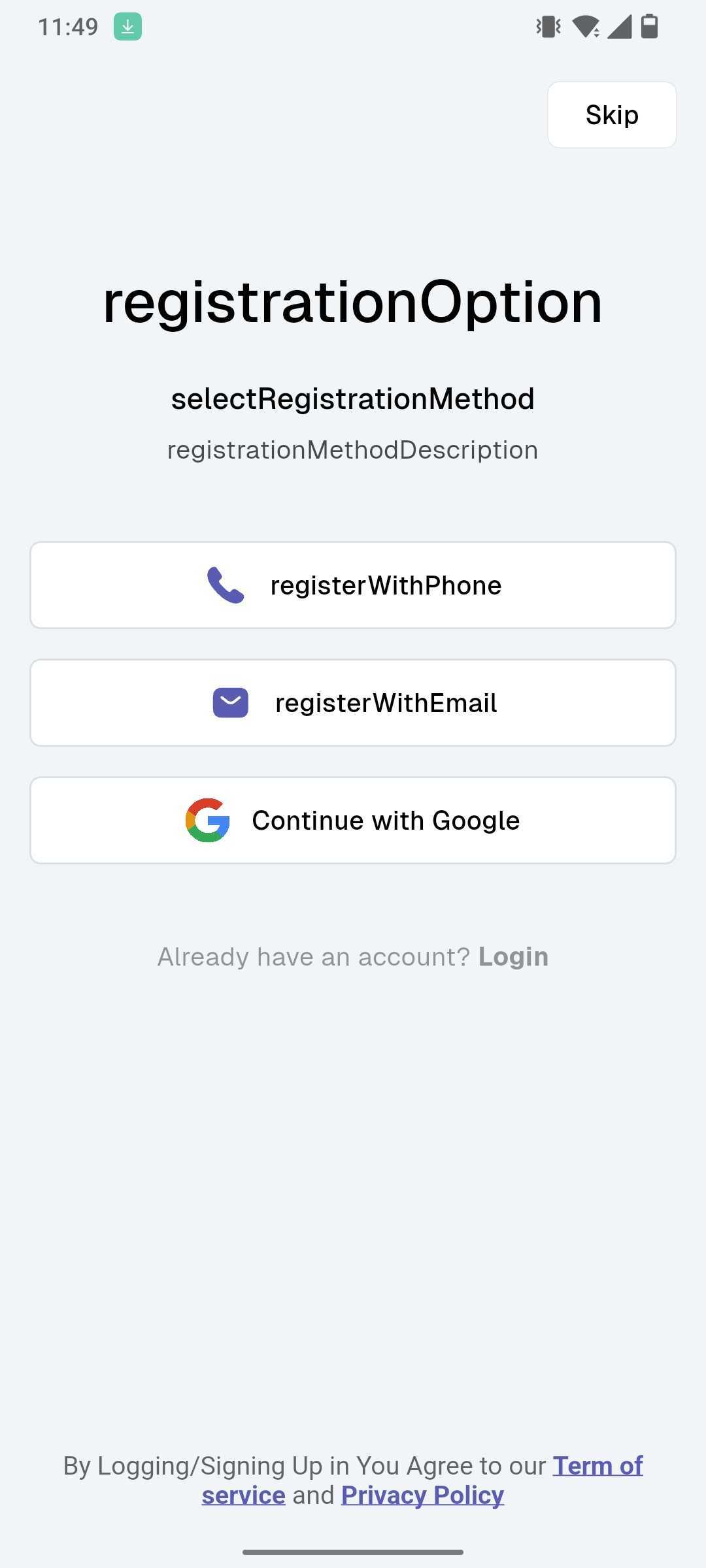 Log In