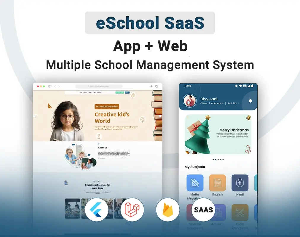 eSchool SaaS - School Management System with Student | Parents Flutter App | Laravel Admin