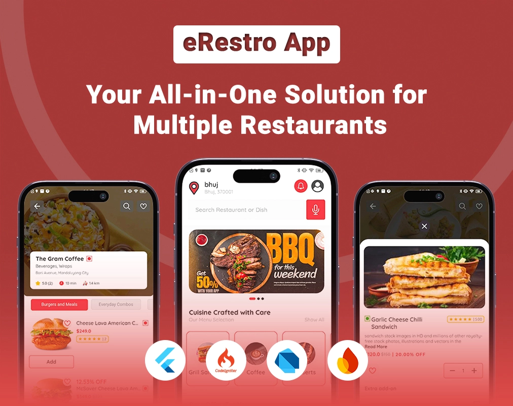 eRestro - Multi Restaurant Flutter App | Food Ordering App with Admin Panel & Restaurant Panel