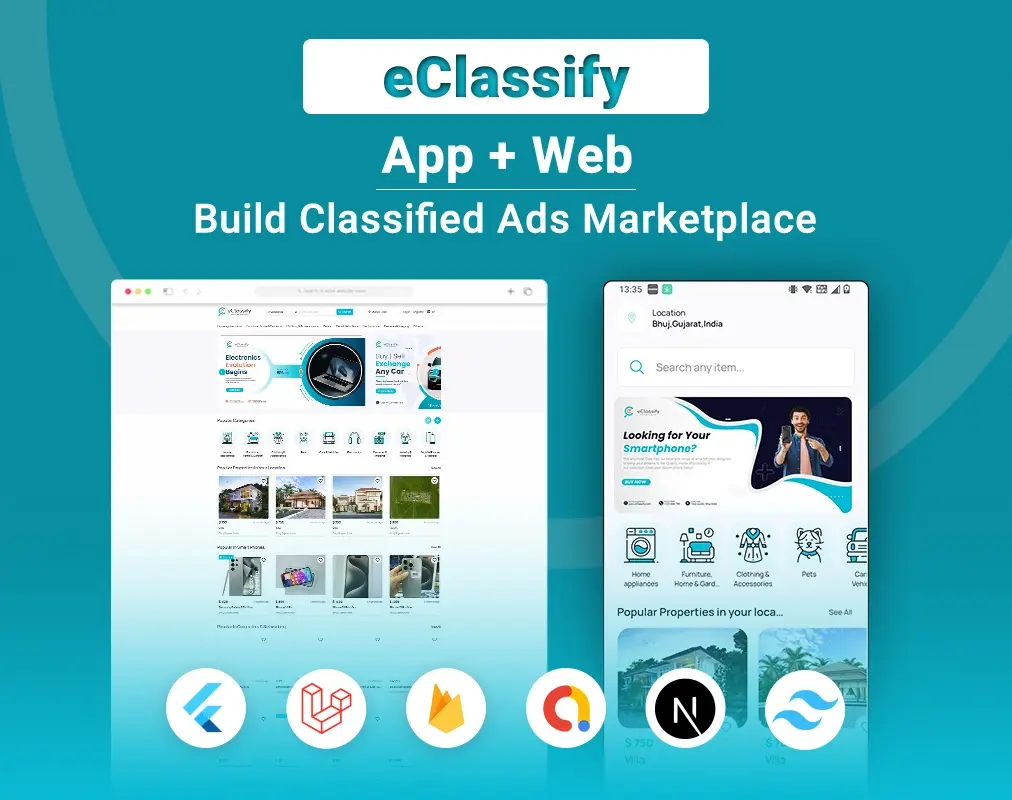 eClassify - Classified Buy and Sell Marketplace Flutter App with Laravel Admin Panel